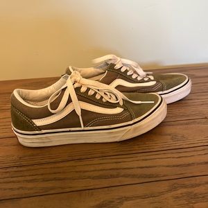 Vans Old Skool Skate Shoe - Duck Green